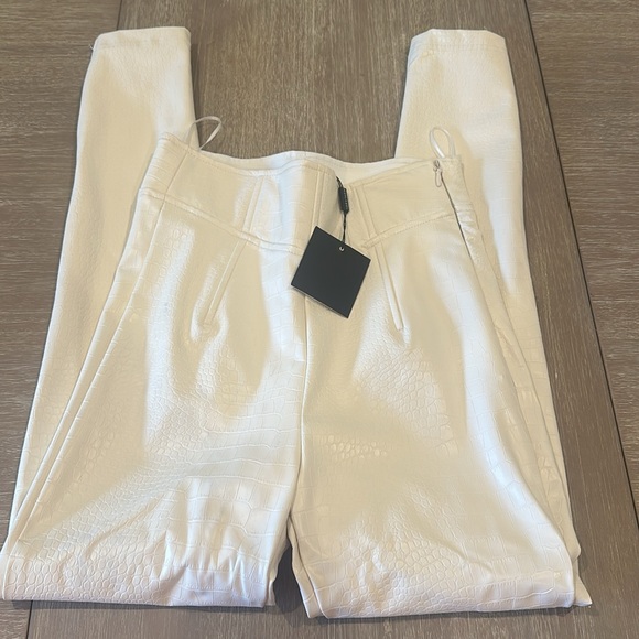 Brand new JLUXLABEL white leather pant - Picture 2 of 7